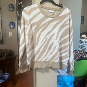 Time and Tru animal print sweater